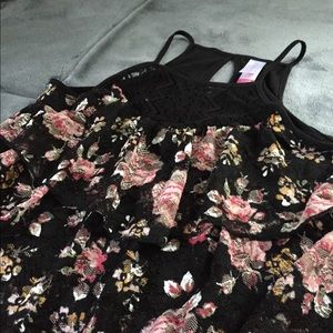 Floral Racerback Tank Top